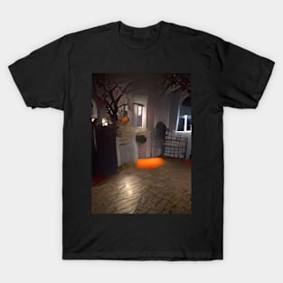 GREEK COURTYARD AT HALLOWEEN T-Shirt